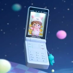 Sweet Bean Pearl White Flip Phone Figure -Blind Box World 20231221 103053 740368 1200x1200