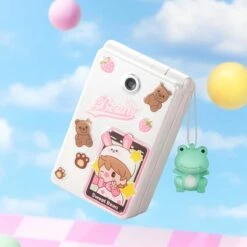 Sweet Bean Pearl White Flip Phone Figure -Blind Box World 20231221 103053 991578 1200x1200